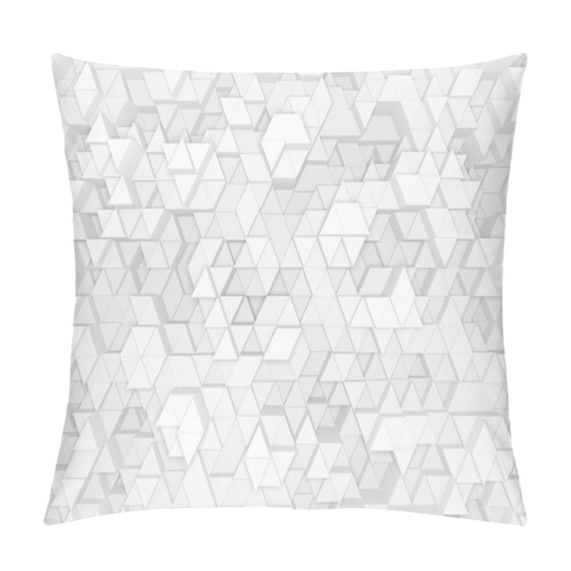 Personality  Abstract White Background. Futuristic Minimalism Design. 3d Rendering Pillow Covers