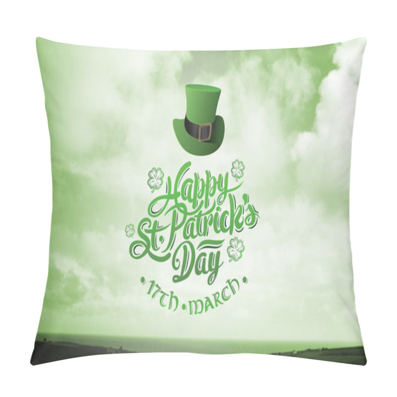 Personality  Composite Image Of Patricks Day Greeting Pillow Covers