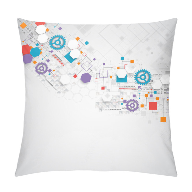 Personality  Abstract Technology Background Pillow Covers