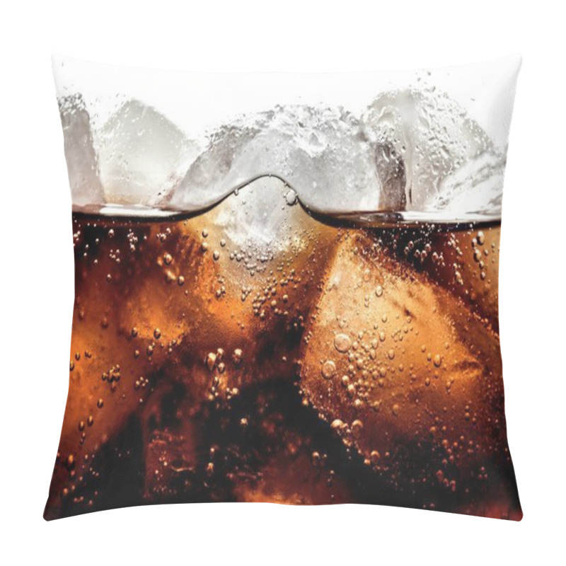 Personality  Cola With Ice Close-up Pillow Covers