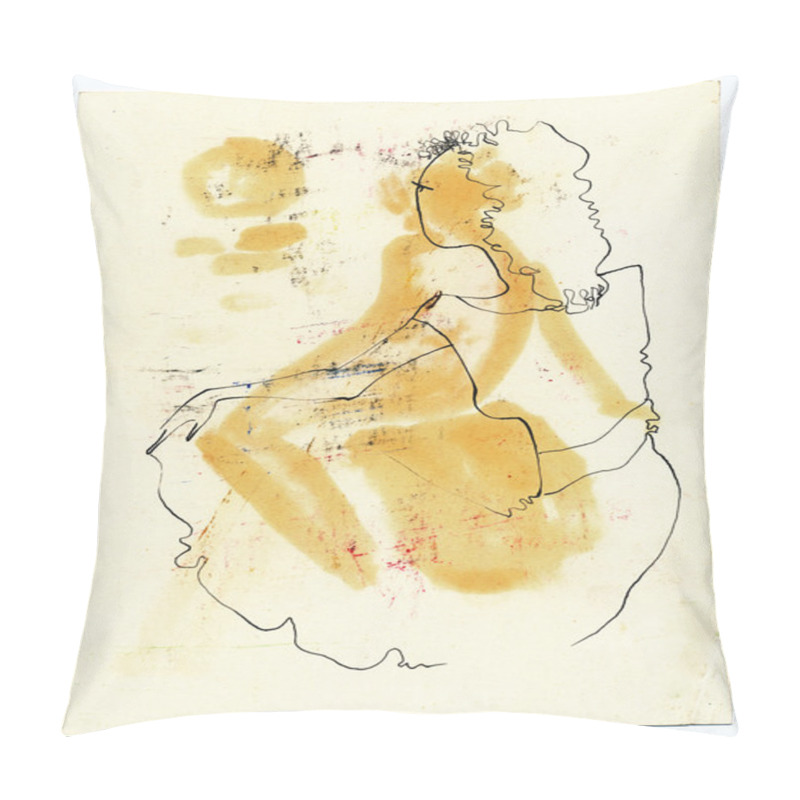 Personality  Woman-s Silhouette Pillow Covers