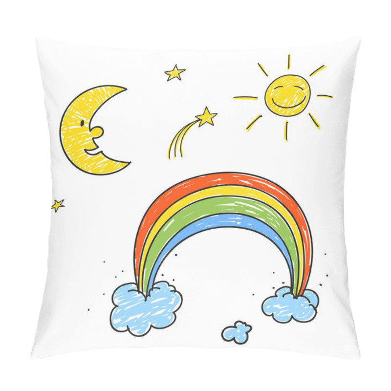 Personality  Children Drawing Pillow Covers