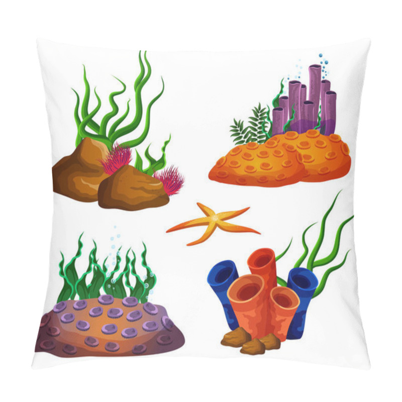 Personality  Underwater Ocean Reefs Or Aquarium Corals Pillow Covers