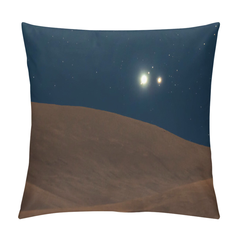 Personality  The Christmas Star Moving Across The Night Sky At Atacama Desert As The Three Kings Saw It 2020 Years Before. An Amazing Time Lapse View Of The Great Conjunction Between Jupiter And Saturn Planets Inside An Awe Scenery Pillow Covers