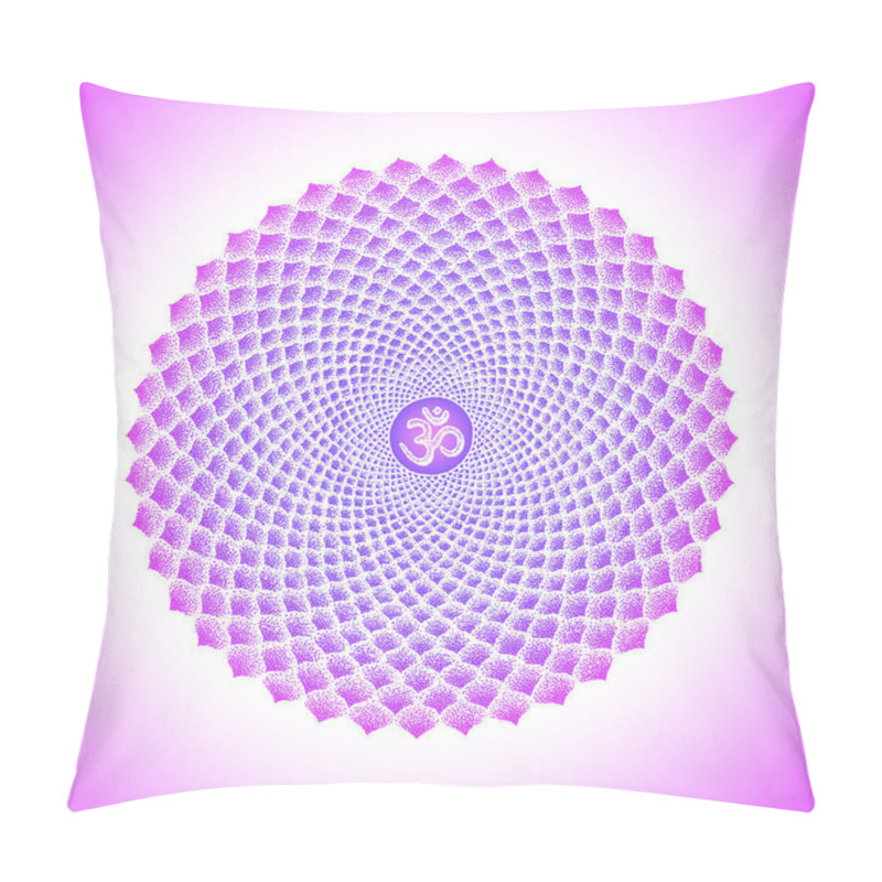 Personality  Hand Drawn Chakra Sahasrara Illustratio Pillow Covers