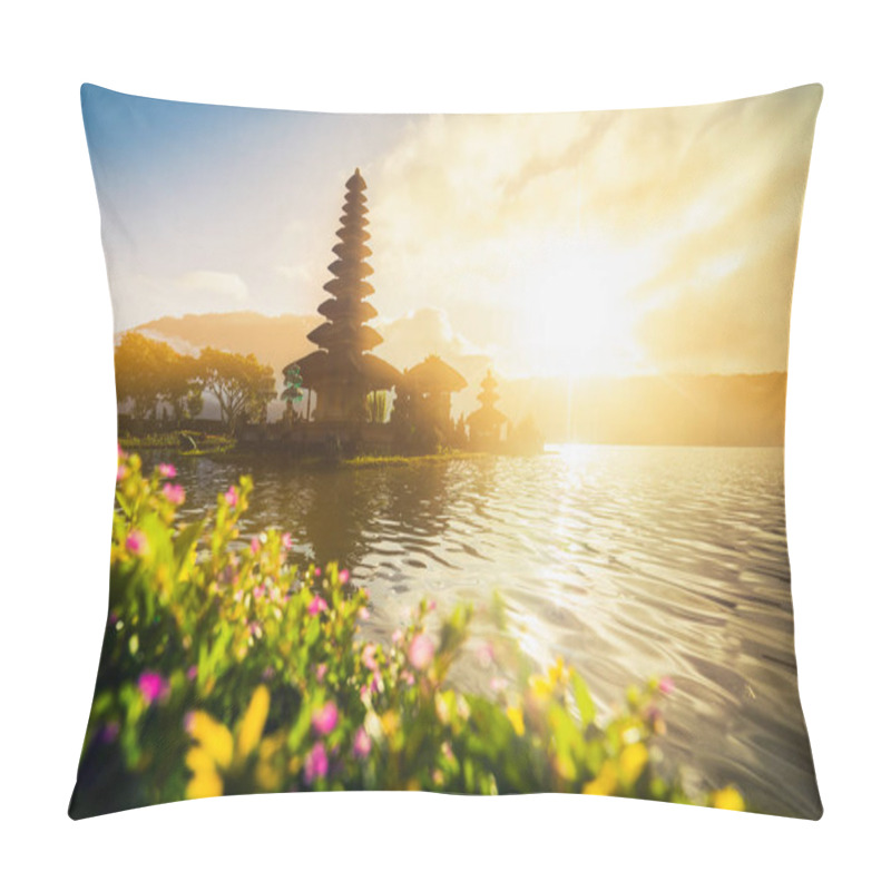 Personality  Pura Ulun Danu Bratan, Hindu Temple On Bratan Lake Landscape, On Pillow Covers