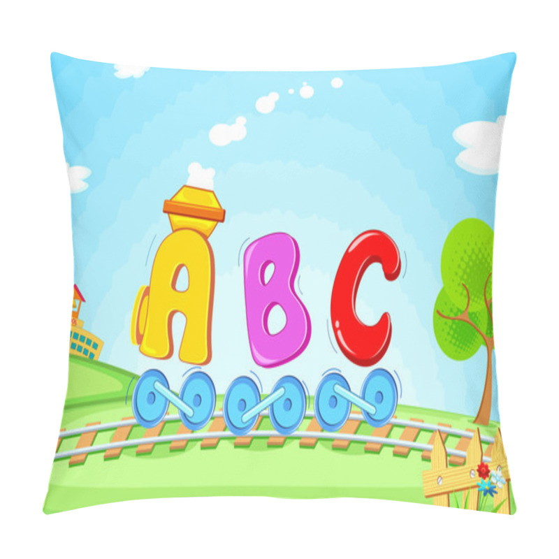 Personality  ABC Train Pillow Covers