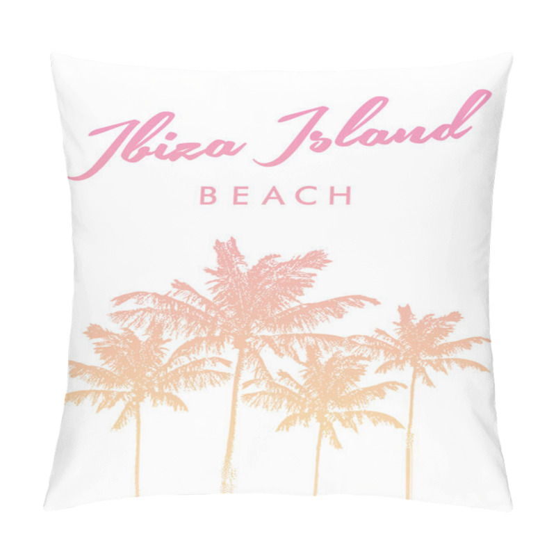 Personality  Tropical Print With Palm Trees Pillow Covers