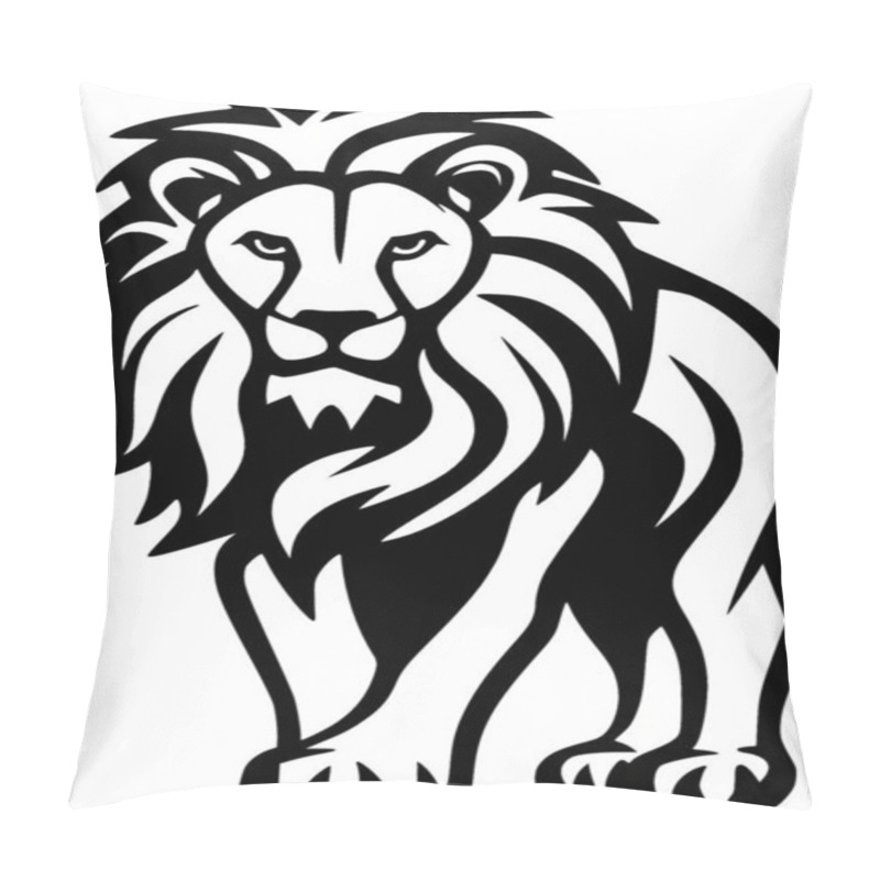 Personality  Lion - High Quality Vector Logo - Vector Illustration Ideal For T-shirt Graphic Pillow Covers