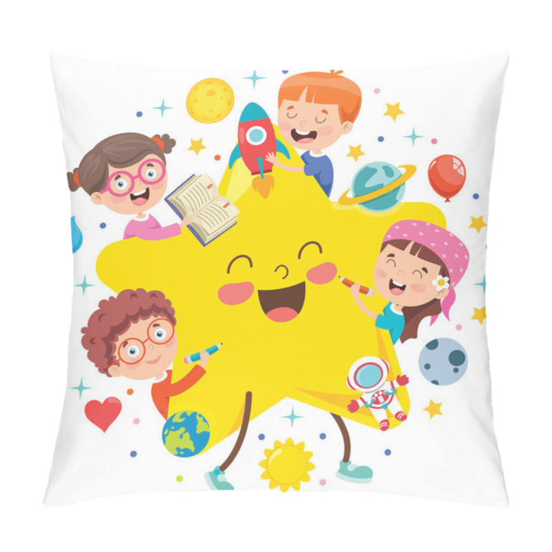 Personality  Concept Design With Funny Children Pillow Covers