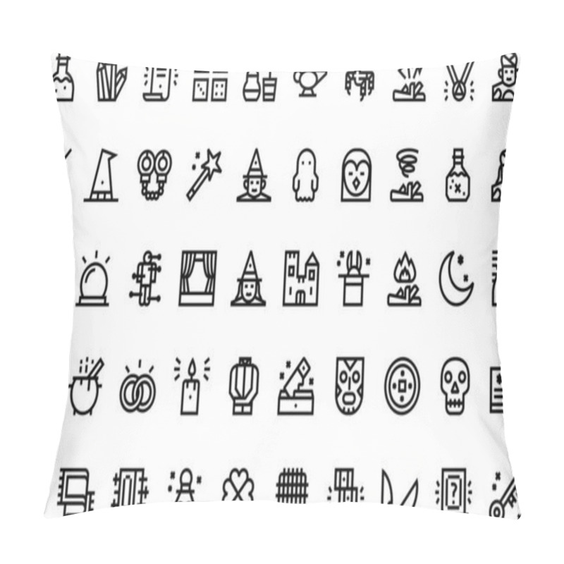 Personality  Magic Icons  High-Quality Vector Icons Collection With Editable Stroke. Ideal For Professional And Creative Projects. Pillow Covers