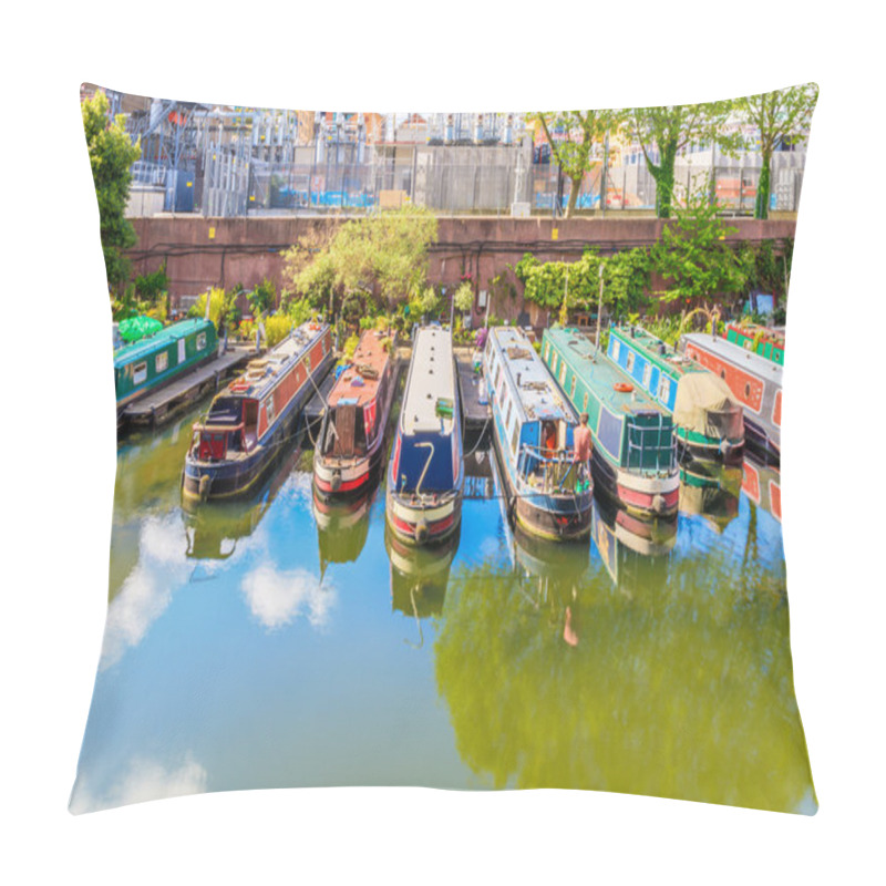 Personality  Rows Of Houseboats  Pillow Covers