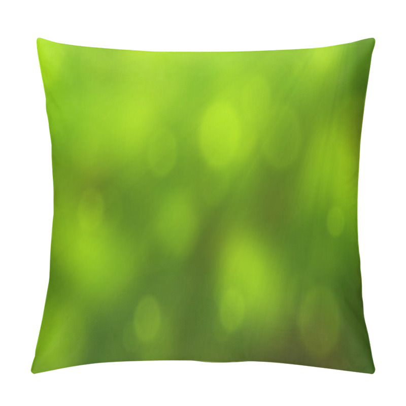 Personality  Green Bokeh Abstract Background. Nature Green Bokeh Background Pillow Covers