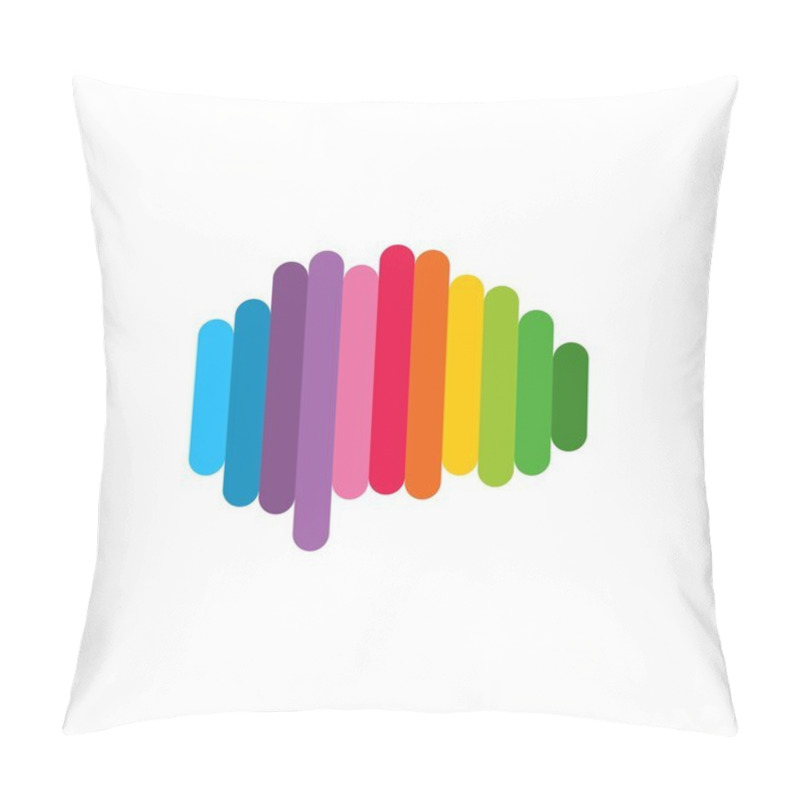 Personality  Brain Logo Template Pillow Covers