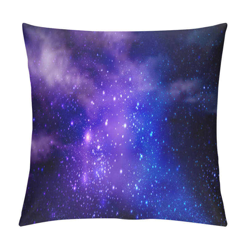 Personality  Abstract Nebula Of The Cosmic Sky, Vector Art Illustration. Pillow Covers