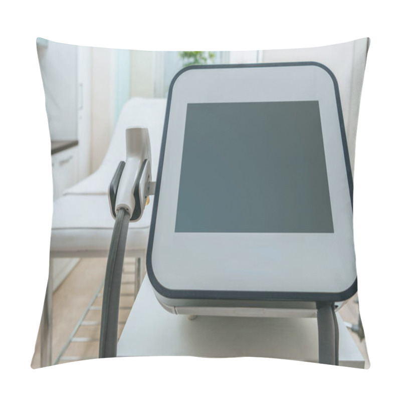 Personality  Laser Machine With Blank Screen Near Beauty Couch In Clinic Pillow Covers