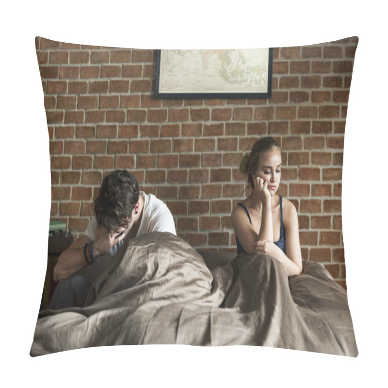 Personality  Caucasian Couple Have An Argument Pillow Covers