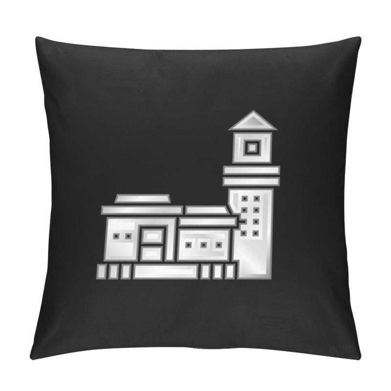 Personality  Bo Kaap Silver Plated Metallic Icon Pillow Covers