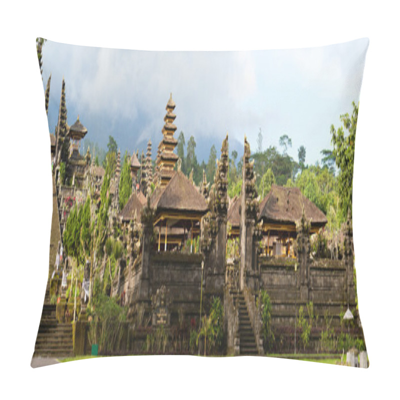 Personality  Panorama Of Mother Temple Of Besakih In Bali Pillow Covers