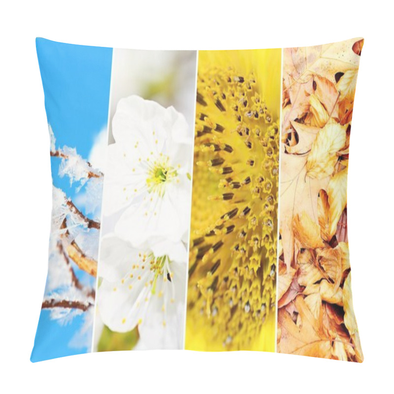 Personality  Four Season Collage Pillow Covers