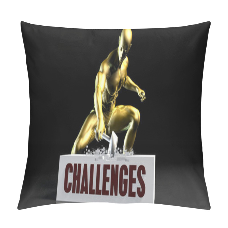 Personality  Challenges Concept Art Pillow Covers