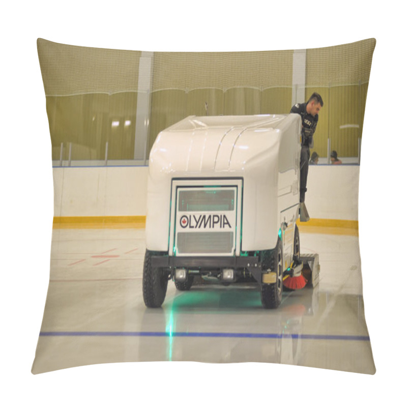 Personality  The Machine For Resurfacing Ice In Stadium. Pillow Covers