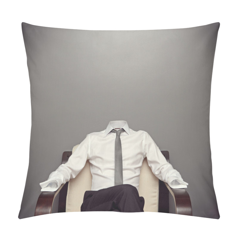 Personality  Invisible Man Sitting On Armchair Pillow Covers