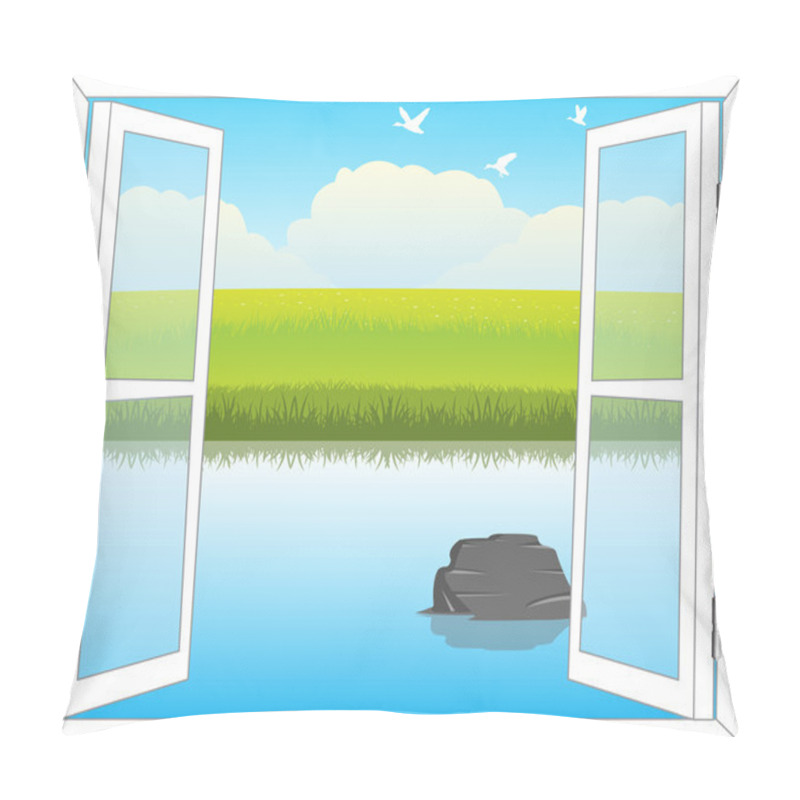 Personality  Window In Nature Pillow Covers