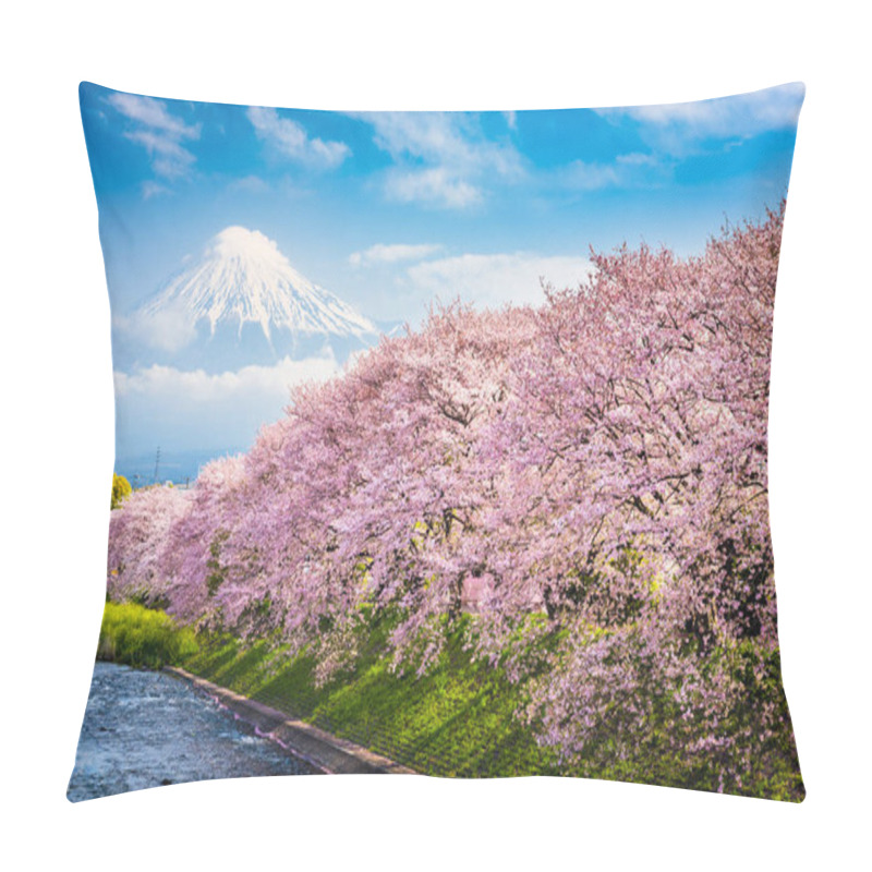 Personality  Mt. Fuji In Spring Pillow Covers