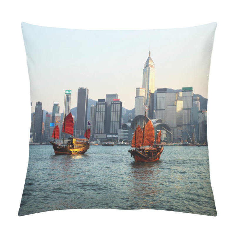 Personality  Hong Kong Harbour Pillow Covers