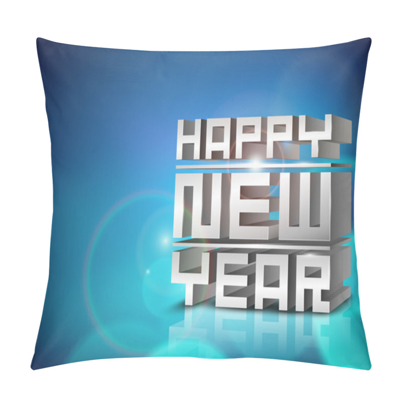 Personality  Greeting Card Or Gift Card For Happy New Year Celebration. EPS 1 Pillow Covers