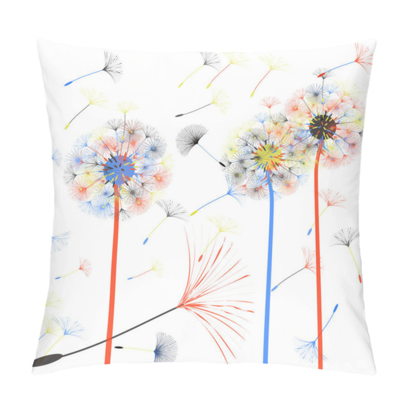 Personality  Abstract Background Of A Dandelion For Design.  Pillow Covers