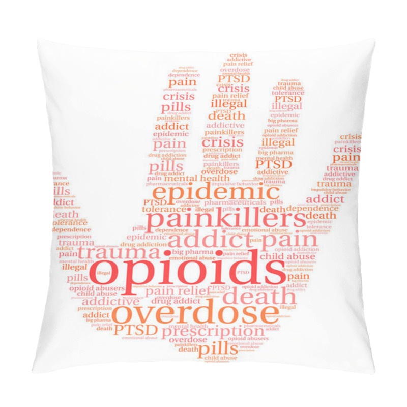 Personality  Opioids Word Cloud Pillow Covers