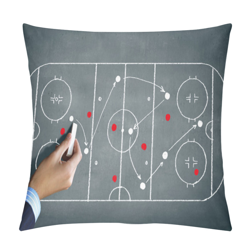 Personality  Hockey Strategy Plan Pillow Covers