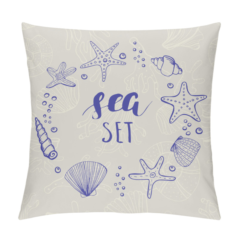 Personality  Sea Shell Background Pillow Covers