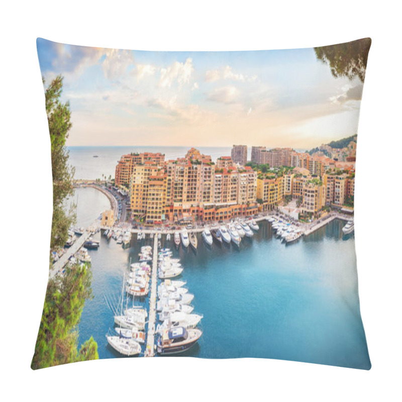 Personality  Luxury Monaco-Ville Harbour Of Monaco, Cote DAzur Pillow Covers