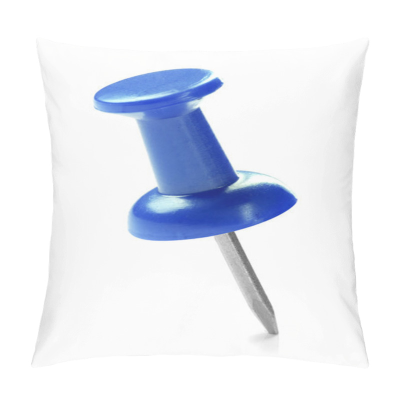 Personality  Close Up Of A Blue Pushpin Pillow Covers