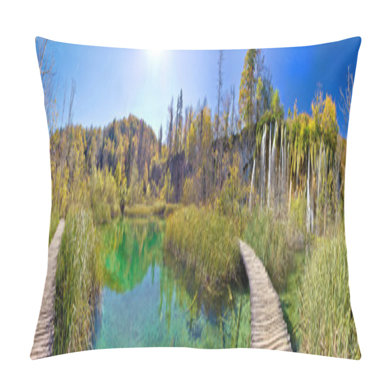 Personality  Plitvice Lakes Paradise Nature Panoramic View Pillow Covers