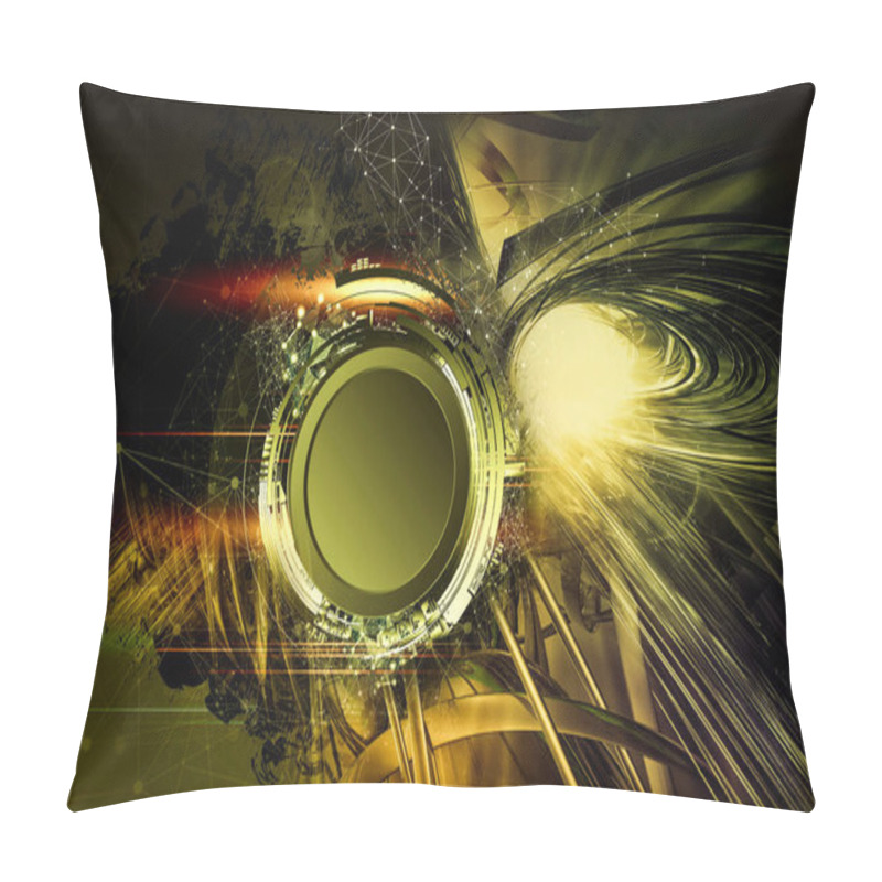 Personality  3D Rendering Of Abstract Technology Concept - Illustration  Pillow Covers