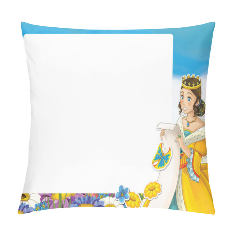 Personality  Cartoon Frame With Princess Pillow Covers