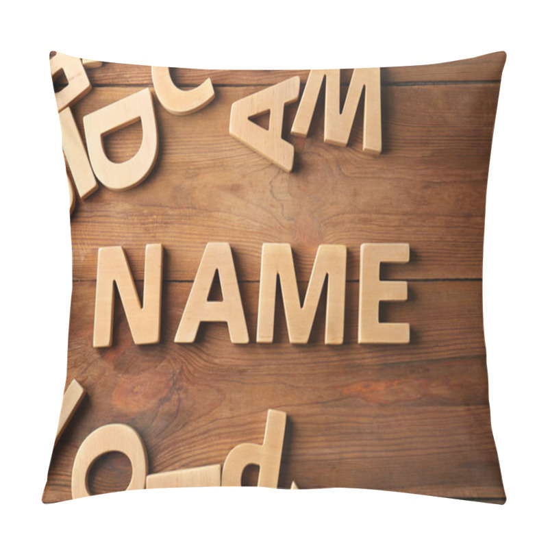 Personality  Word NAME Of Wooden Letters Pillow Covers