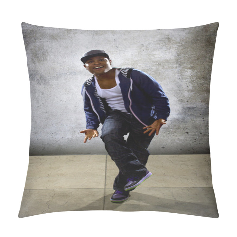 Personality  Black Male Dancing Hip Hop Pillow Covers