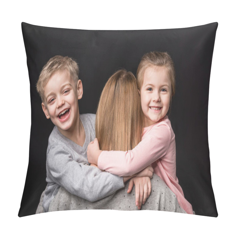 Personality  Happy Mother With Kids  Pillow Covers