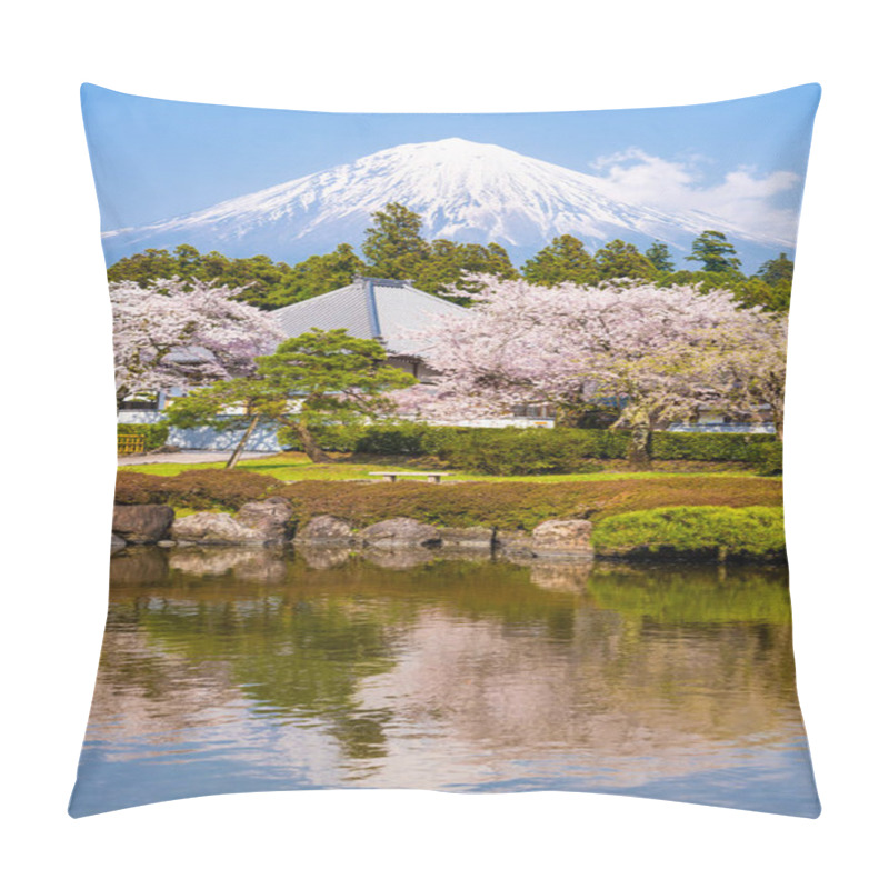 Personality  Shizuoka, Japan With Mt. Fuji In Spring Pillow Covers