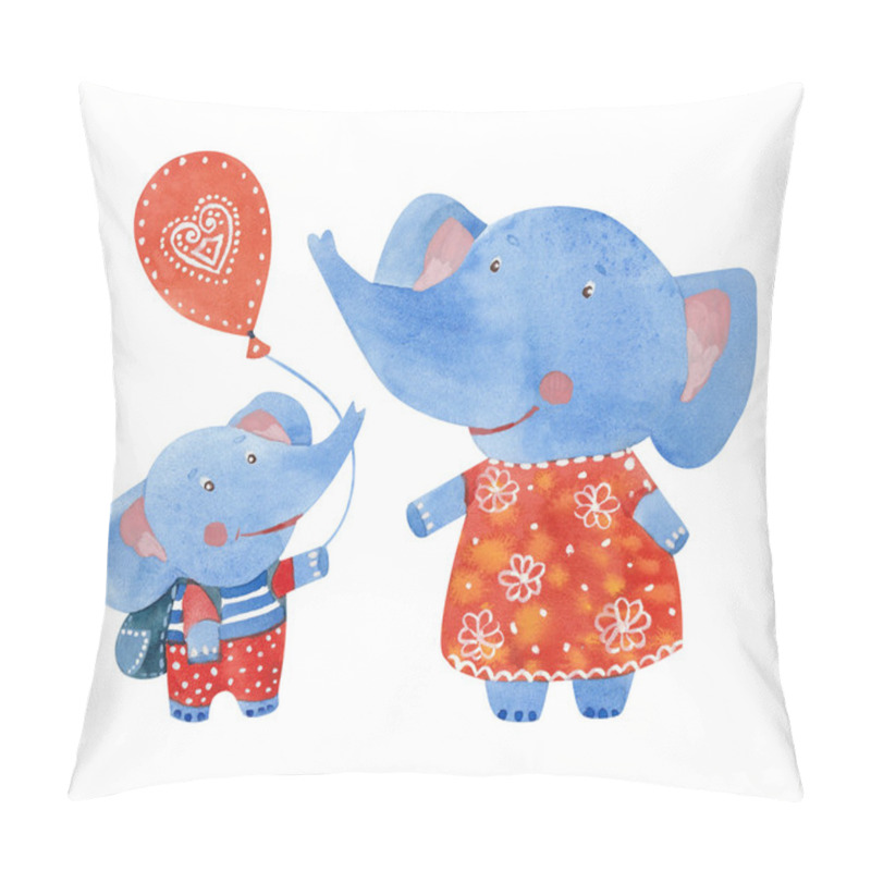 Personality  Elephants Family Pillow Covers