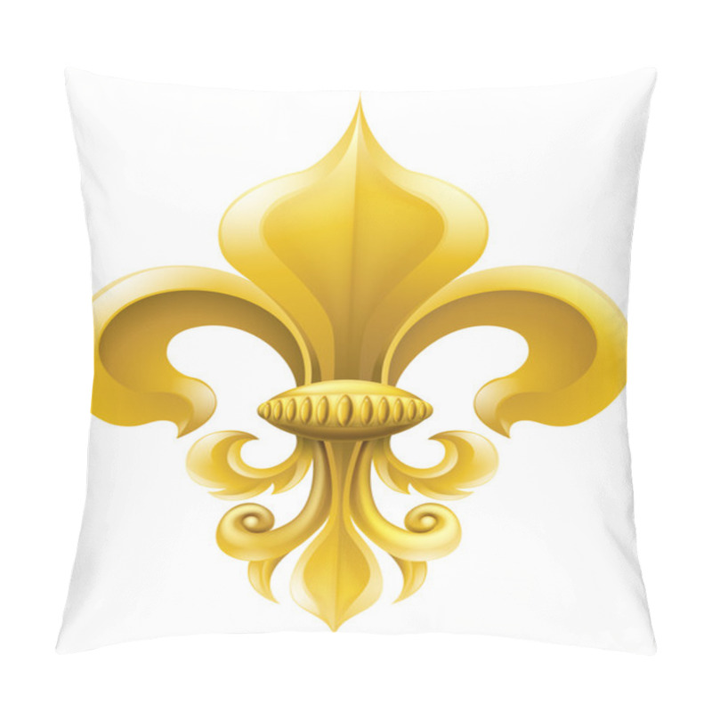 Personality  Golden Fleur-de-lis Illustration Pillow Covers