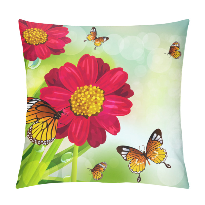 Personality  Beautiful Spring Background Pillow Covers