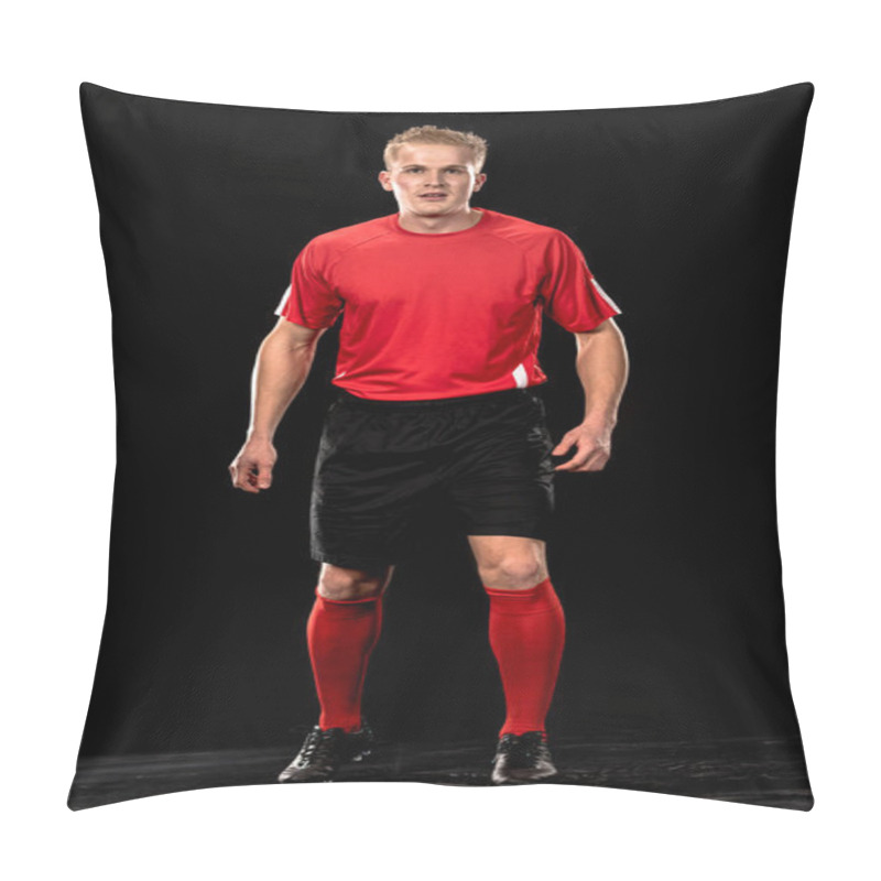 Personality  Soccer Player In Uniform Pillow Covers