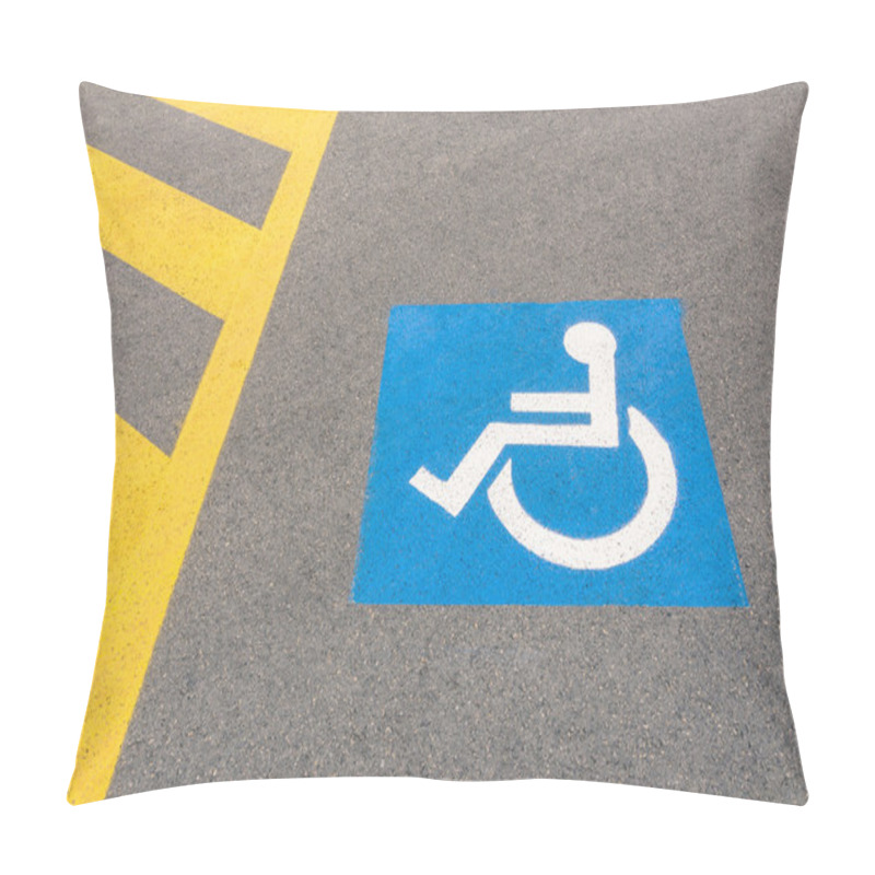 Personality  Handicap Road Sign Parking Spots Pillow Covers