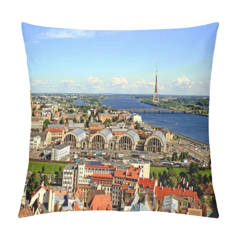 Personality  Riga Panorama Pillow Covers